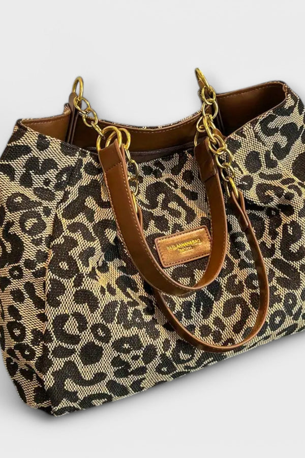 Eline - Luipaard Canvas Tas