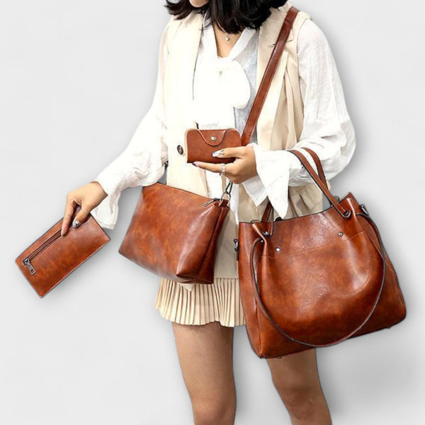 Eline - 4-delige vintage tassenset