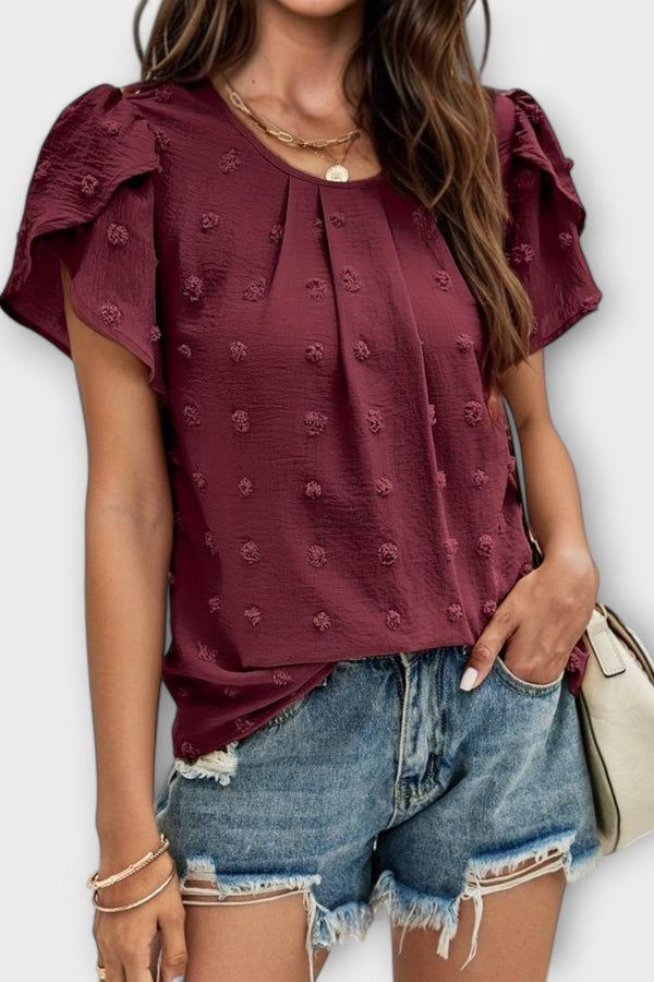 De perfecte polkadotblouse