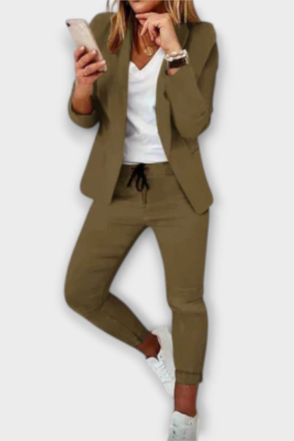 Elegante en comfortabele blazer-set