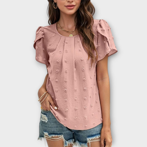 De perfecte polkadotblouse